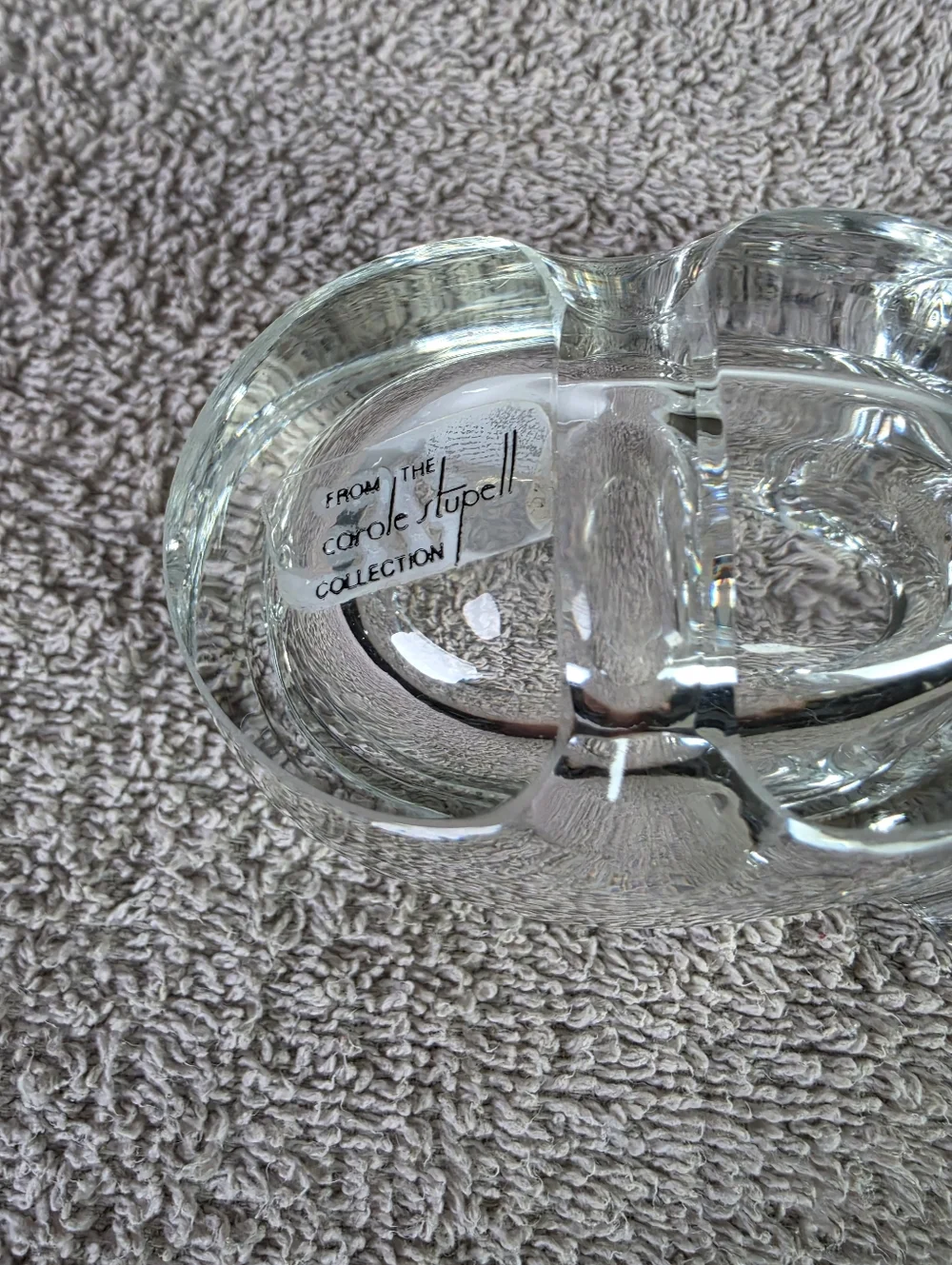 Clear Glass Elephant Decorative Dish - Or Trinket Holder